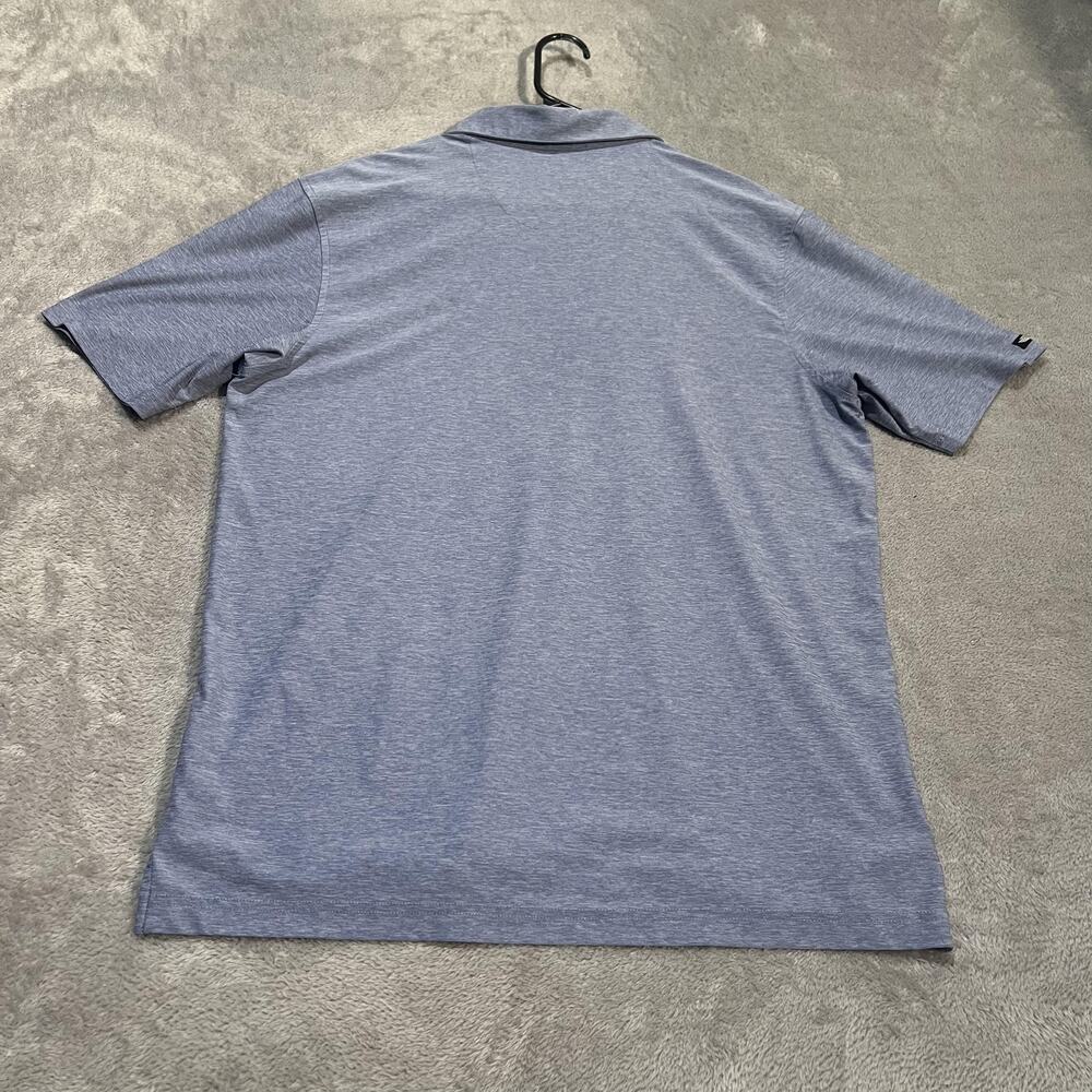 Straight Down Polo Shirt Mens Medium Blue Performance Golf Forest Hill Field - Picture 5 of 6